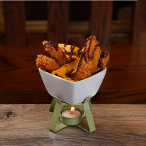 Chicken strips in cheese