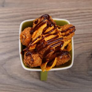 Chicken wings in cheese